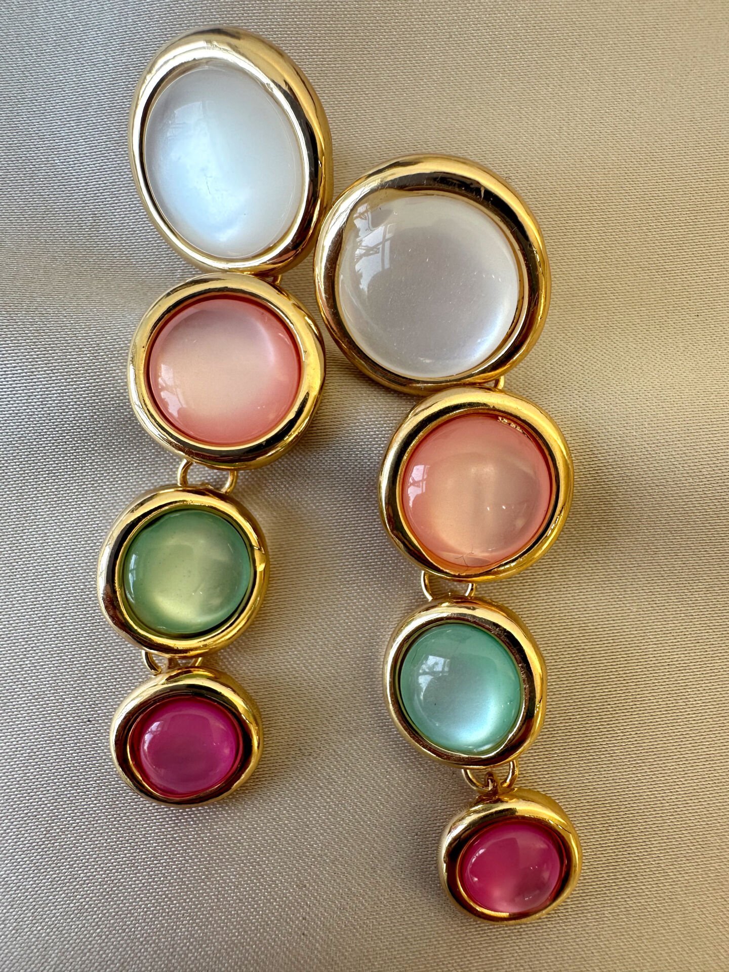 Kedigözü Küpe(Renkli)