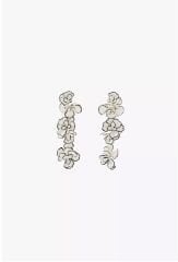 Marka Model Kabartmalı Çiçek Küpe