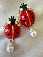 Marka Model Uğur Böceği Küpe