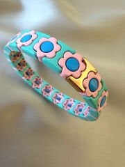 Marka Model Çiçek Seramik Bileklik(Pembe Çiçek)