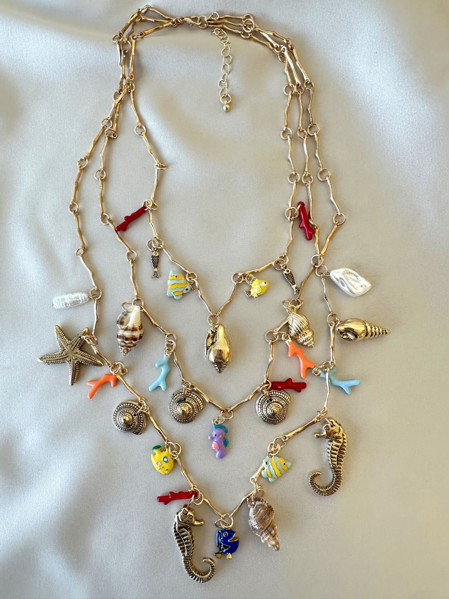 Marka Model Deniz Temalı Kolye Seti