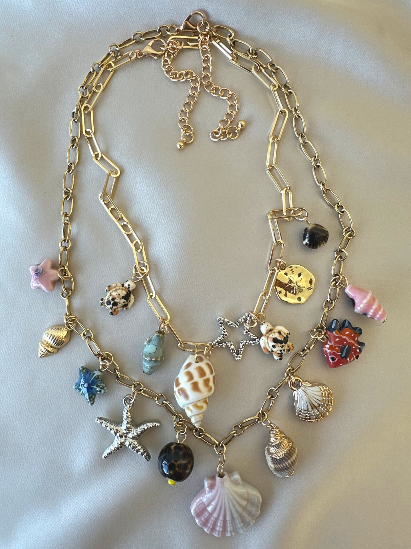 Marka Model Deniz Kabuklu 2’li Kolye