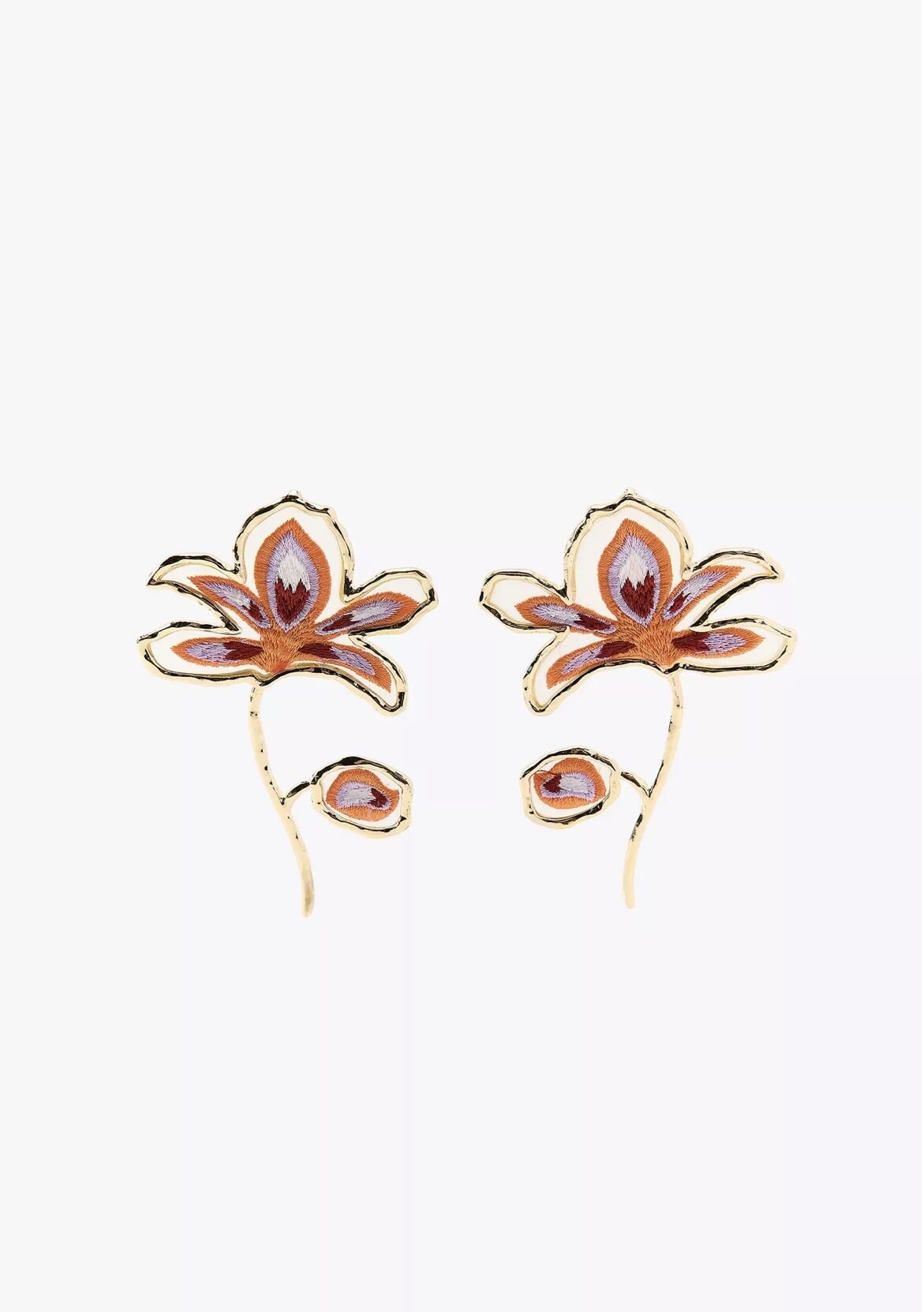 Marka Model Epoksi Çiçek Küpe