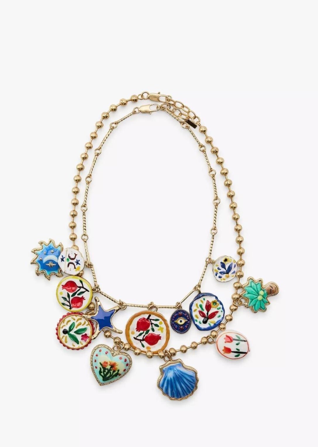 Marka Model 2’li Çiçek Kolye