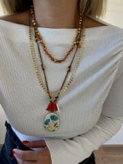 Marka Model Çiçek Kolye