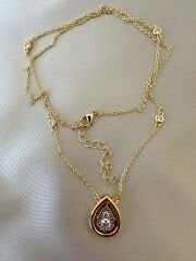 14 K Altın Kaplama Damla Kolye