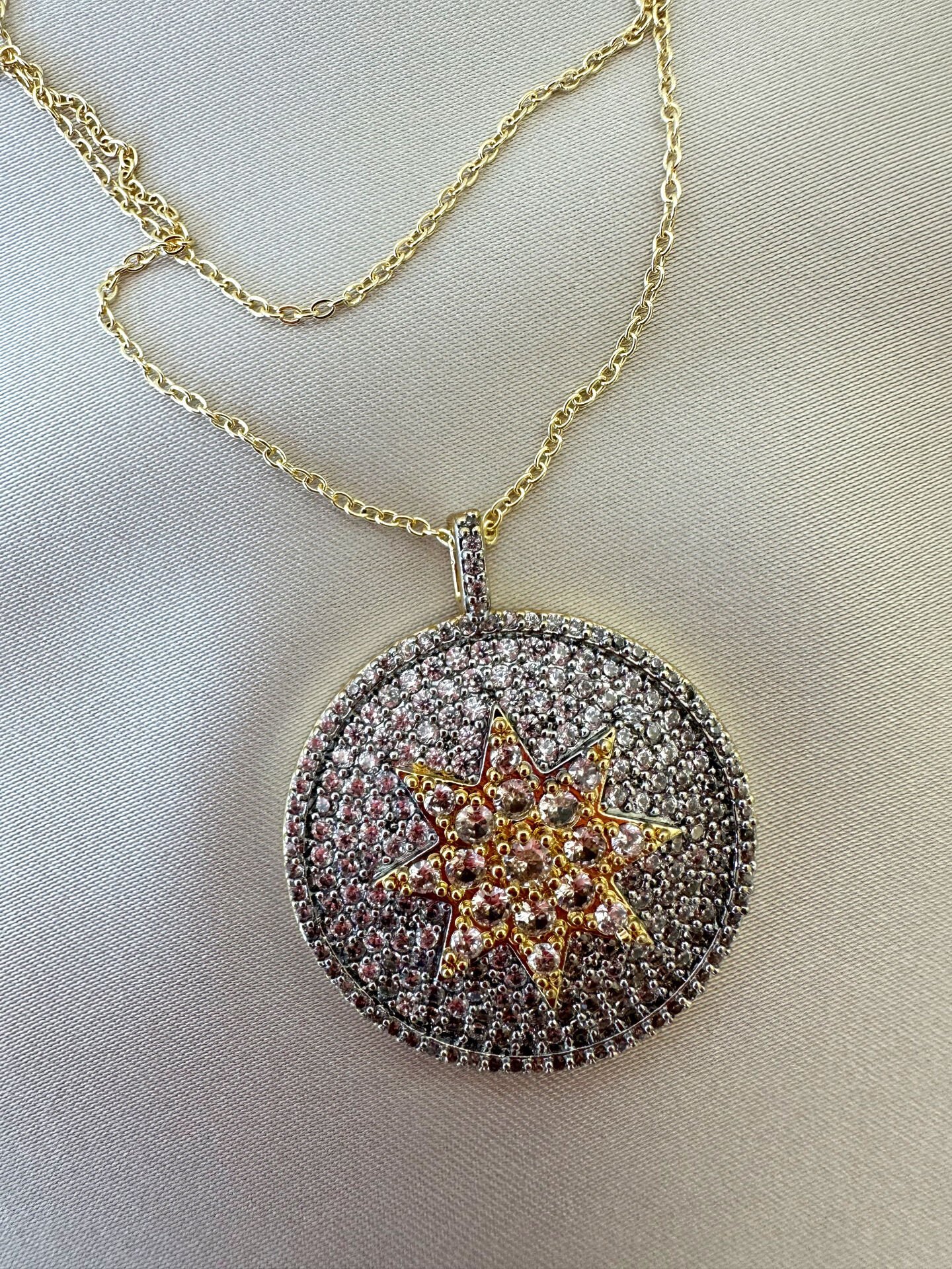 14 K Altın Kaplama Yıldız Kolye