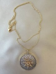 14 K Altın Kaplama Yıldız Kolye