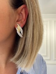 14K Altın Kaplama Anka Kuşu Küpe