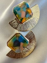 Yelpaze Küpe(Renkli)