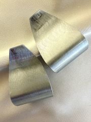 Mat Kıvrımlı Silver Küpe