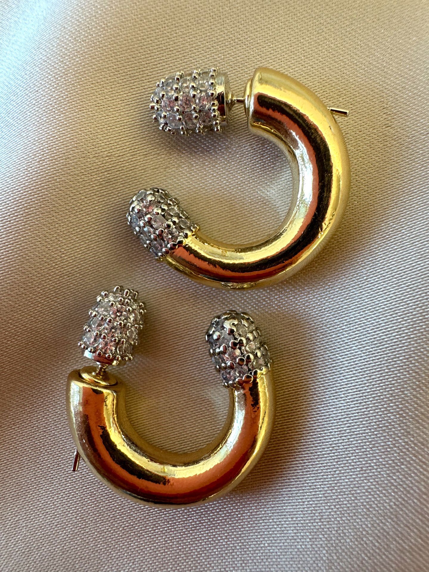 14K Altın Kaplama Zirkon Küpe