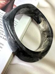 Hareli Gri Akrilik Bilezik