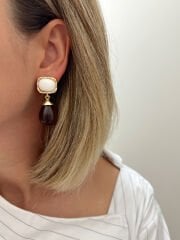 Marka Model Reçine Detay Küpe