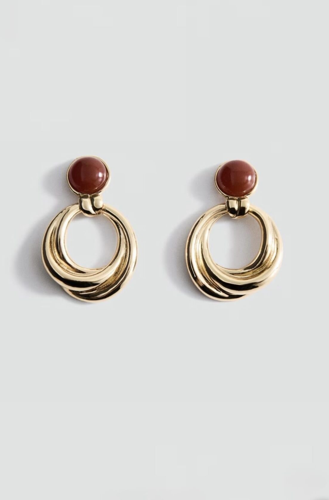 Marka Model Mineli Daire Küpe