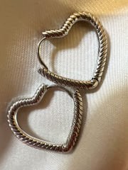 Marka Kalp Küpe-Silver