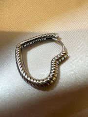 Marka Kalp Küpe-Silver