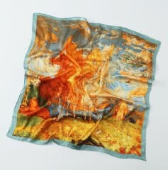 Marka Renkli Fular(70x70)