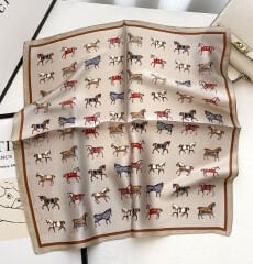 Marka Model Atlı Fular(70x70)