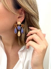 Marka Model Sallantılı Kahve Küpe