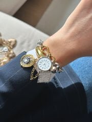 Marka Model 2’li Saat Charm Bileklik Seti