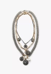 Marka Model 3’lü Madalyon Kolye Seti