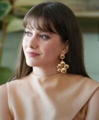 Marka Model Gold Baloncuk Küpe