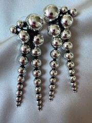 Marka Model Silver Topçuklu Küpe