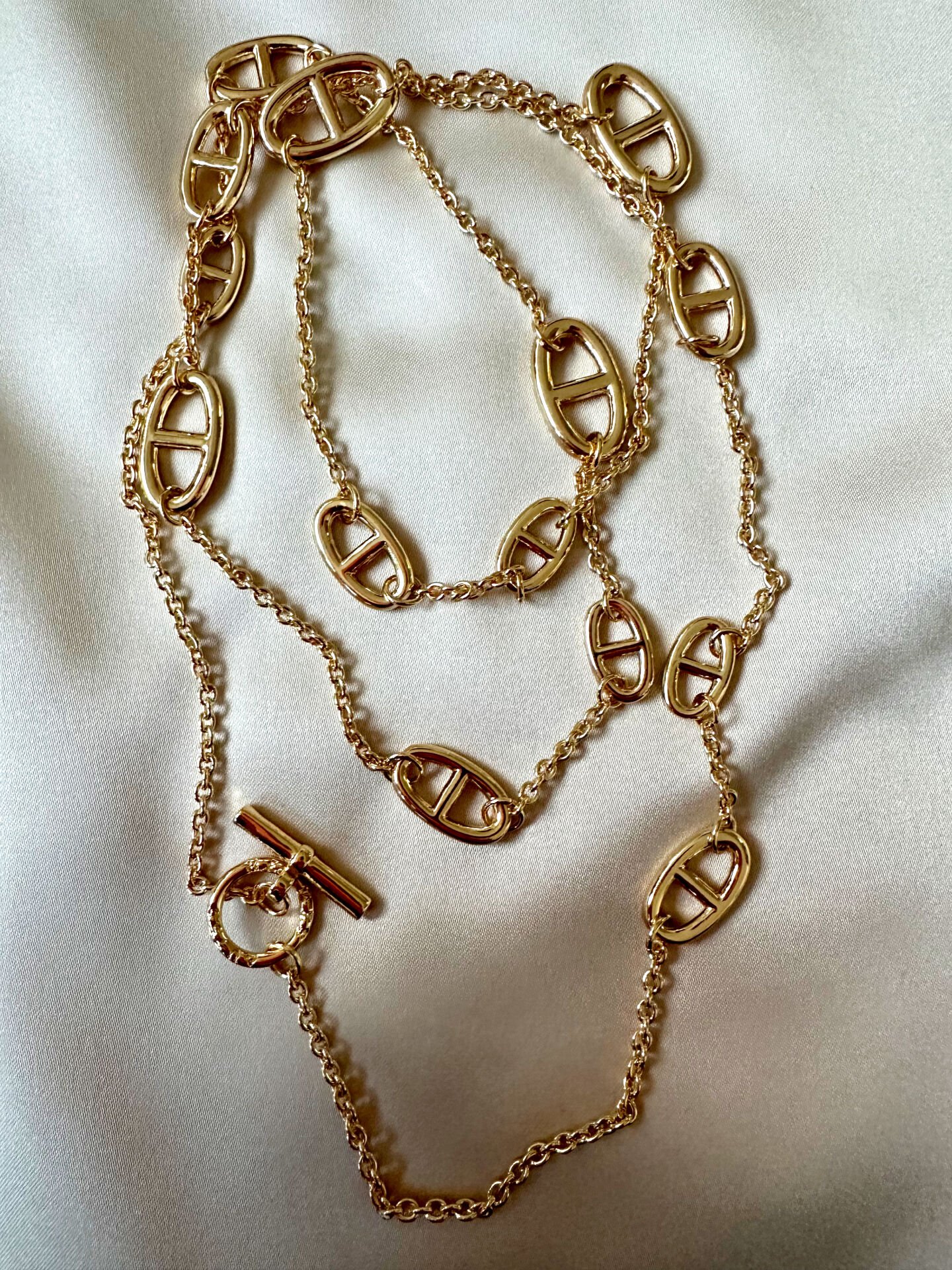 Marka Model Gold Uzun Kolye