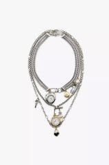 Marka Model Saat Charmlı Kolye Seti