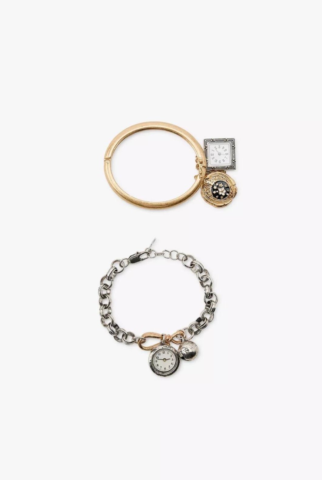 Marka Model Saat Charmlı Bileklik Seti