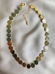 Altın Kaplama Mat Kolye(Gold)