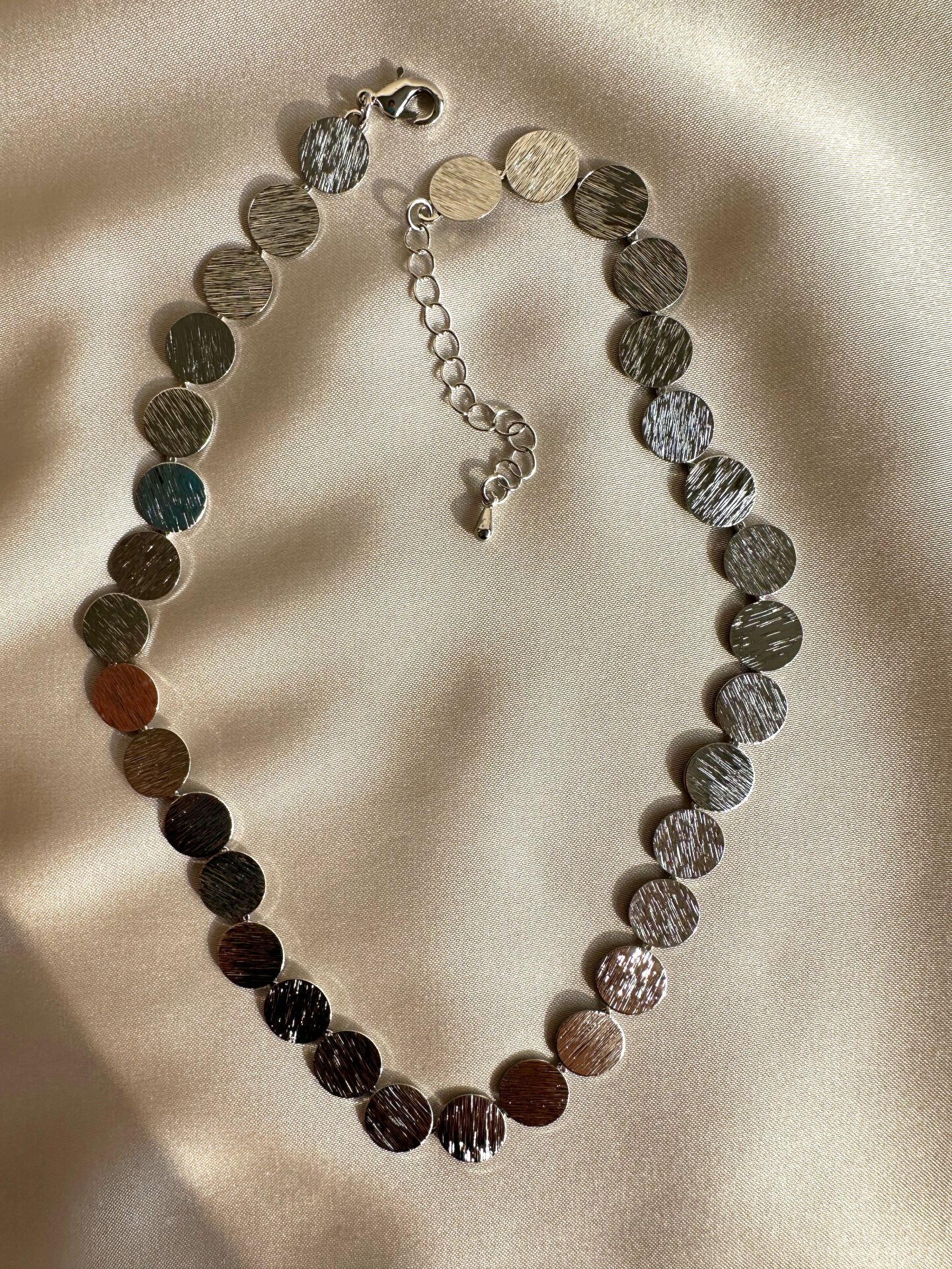 Altın Kaplama Mat Kolye(Silver)