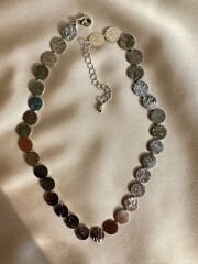 Altın Kaplama Mat Kolye(Silver)