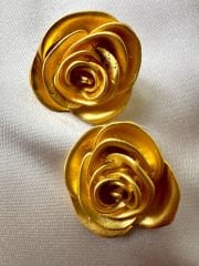 Marka Model Bronz Sarı Küpe