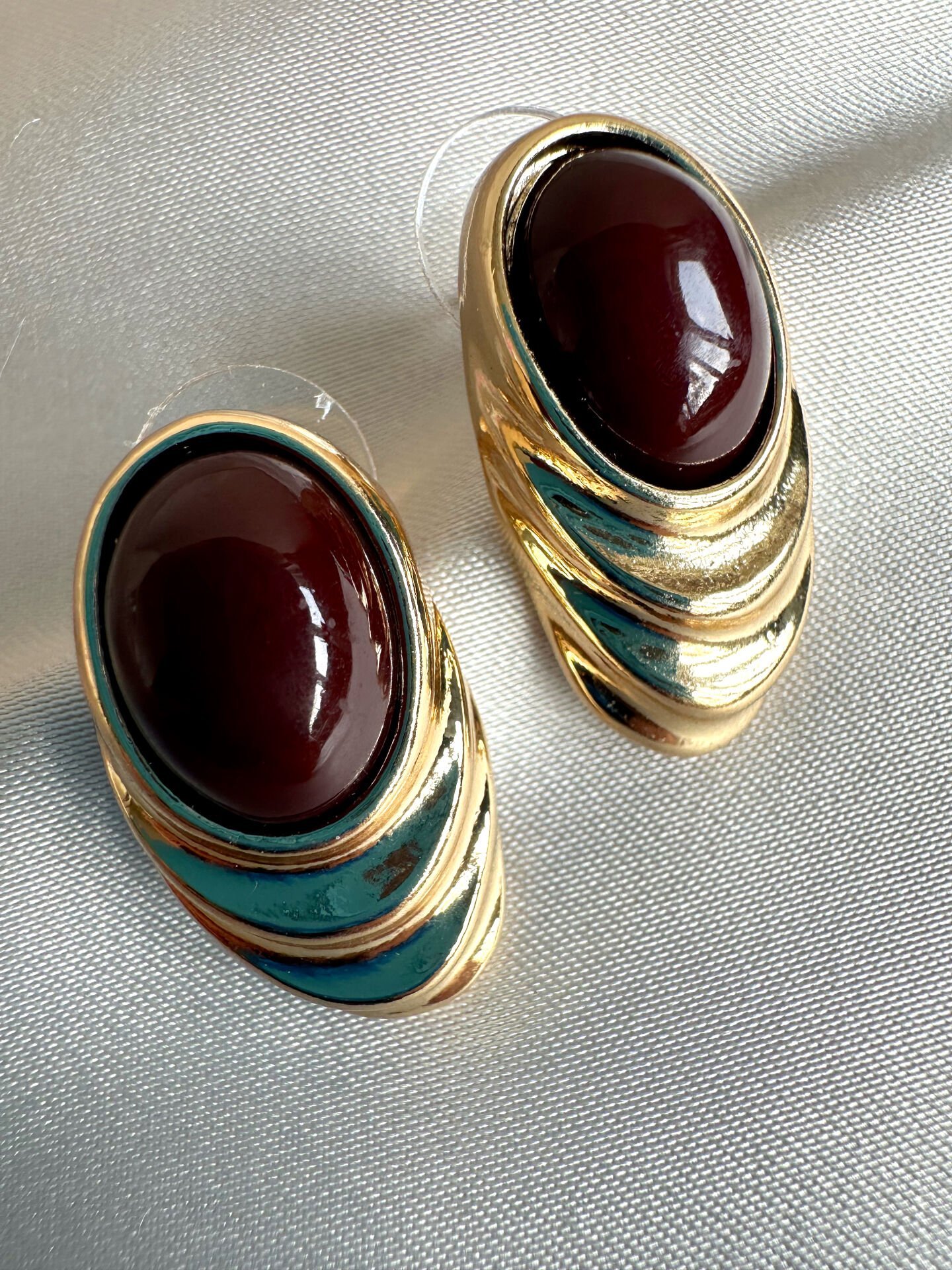 Kahverengi Basic Küpe