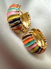Marka Model Multi Colour Halka Küpe