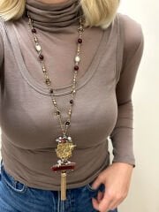 Marka Model Kuş Detay Kolye