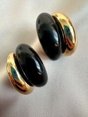 Reçine Detay Küpe(Siyah)