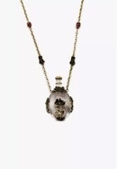 Marka Model Çiçekli Şişe Kolye