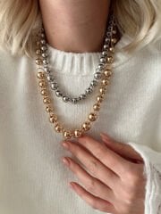 Marka Model İkili Top Kolye