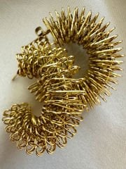 Çelik Dolamalı Halka Küpe