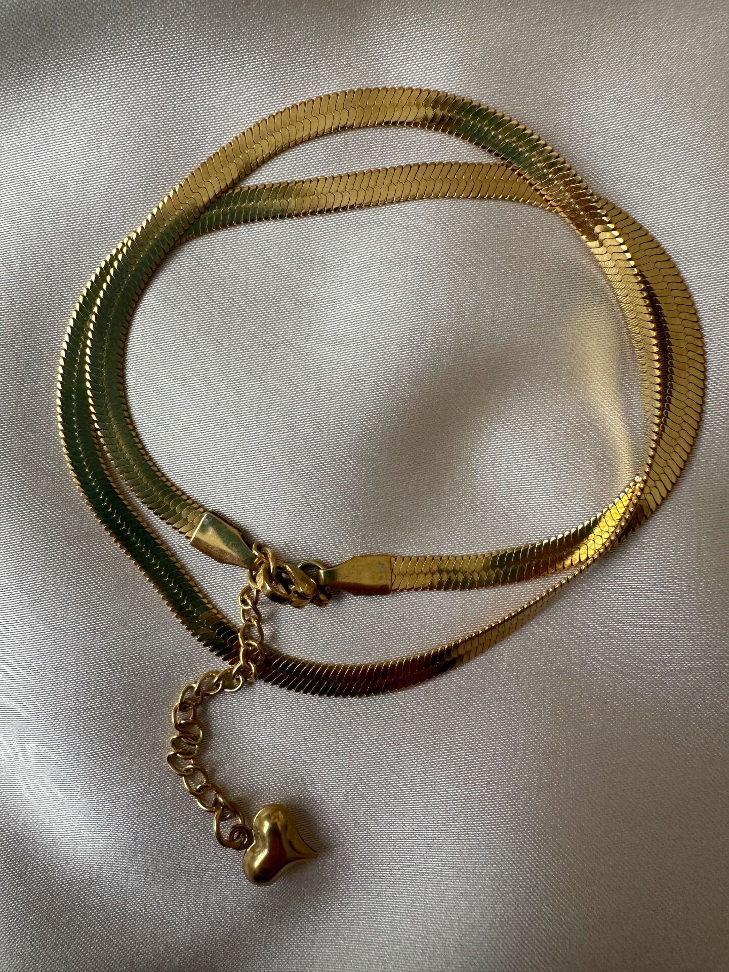 Çelik İtalyan Yassı Zincir Kolye