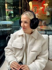 Siyah Peluş Kulaklık(Ön Sipariştir/Salı kargolanacaktır)