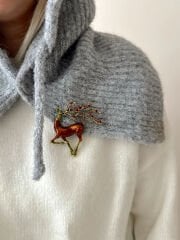 Yeni Yıl Geyik Broş(Kahve)