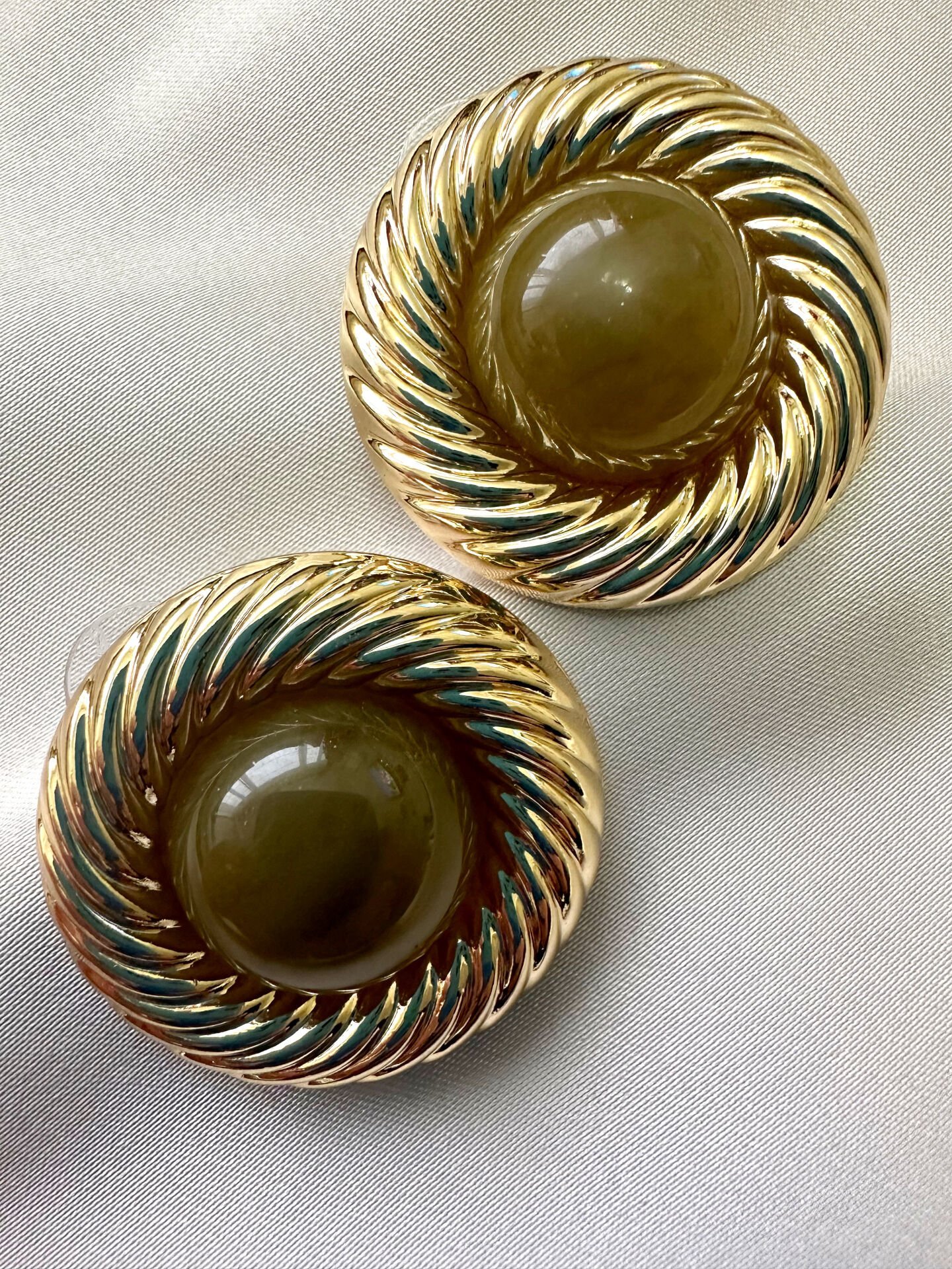 Marka Model Vintage Küpe(Soft Yeşil)