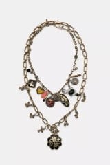 Marka Model 2’li Mineli Charmlı Kolye