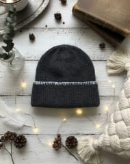 Sarmal İp Geçişli Kadın Bere(Gri)