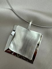 Altın Kaplama Kare Plaka Choker