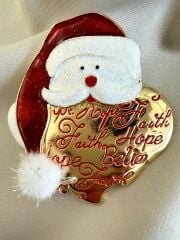 Yeni Yıl Ponpon Detaylı Broş